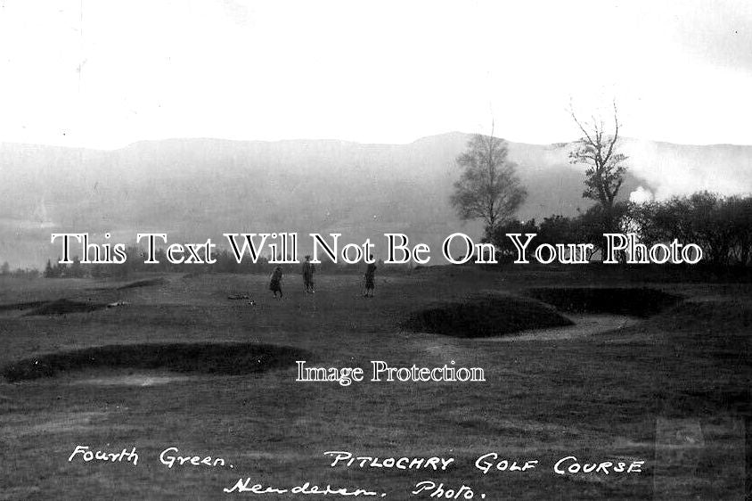SC 768 - Fourth Green, Pitlochry Golf Course, Scotland c1926