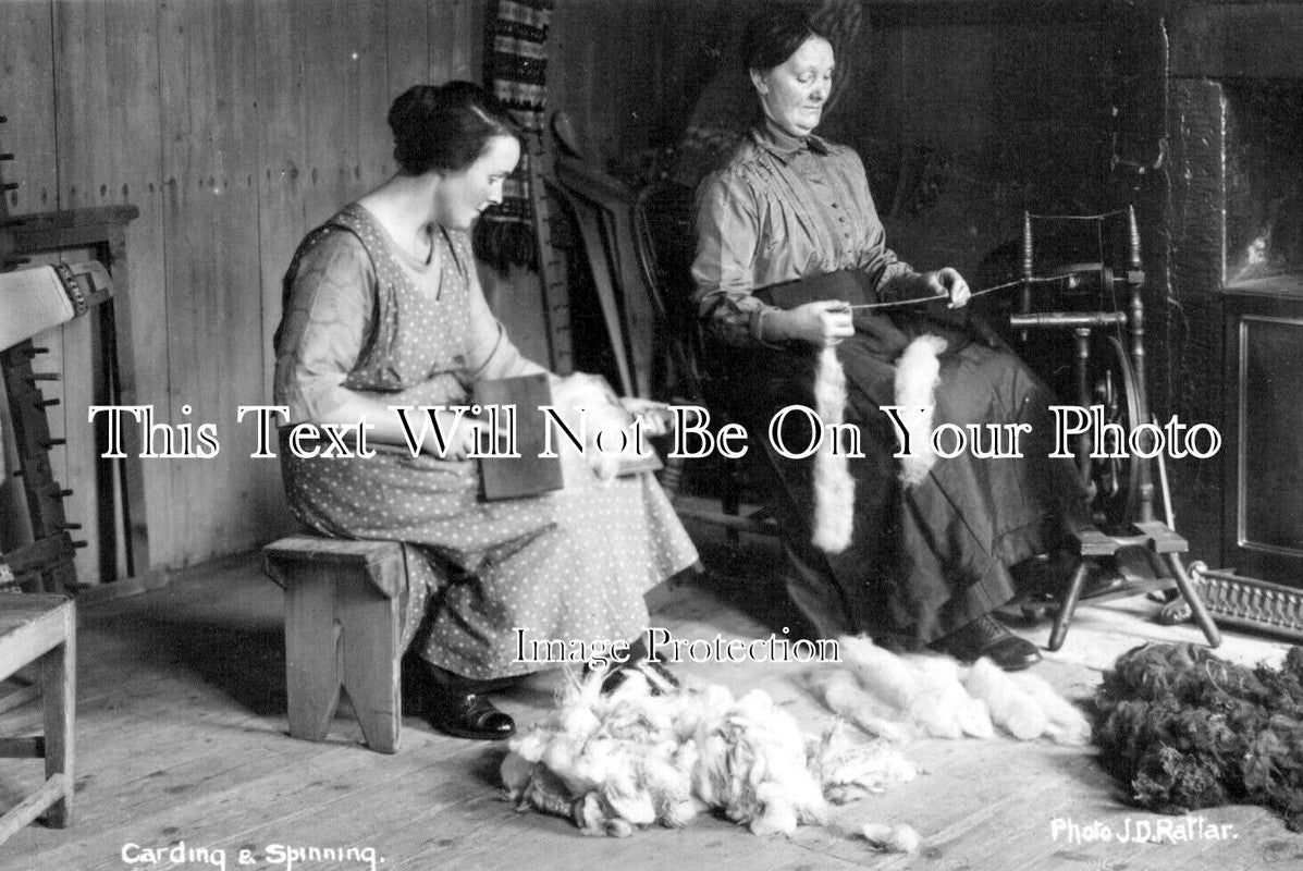 SC 818 - Carding & Spinning, Shetland Islands, Scotland