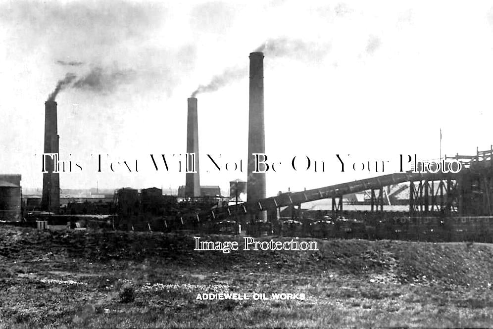 SC 862 - Addiewell Oil Works, West Lothian, Scotland c1915