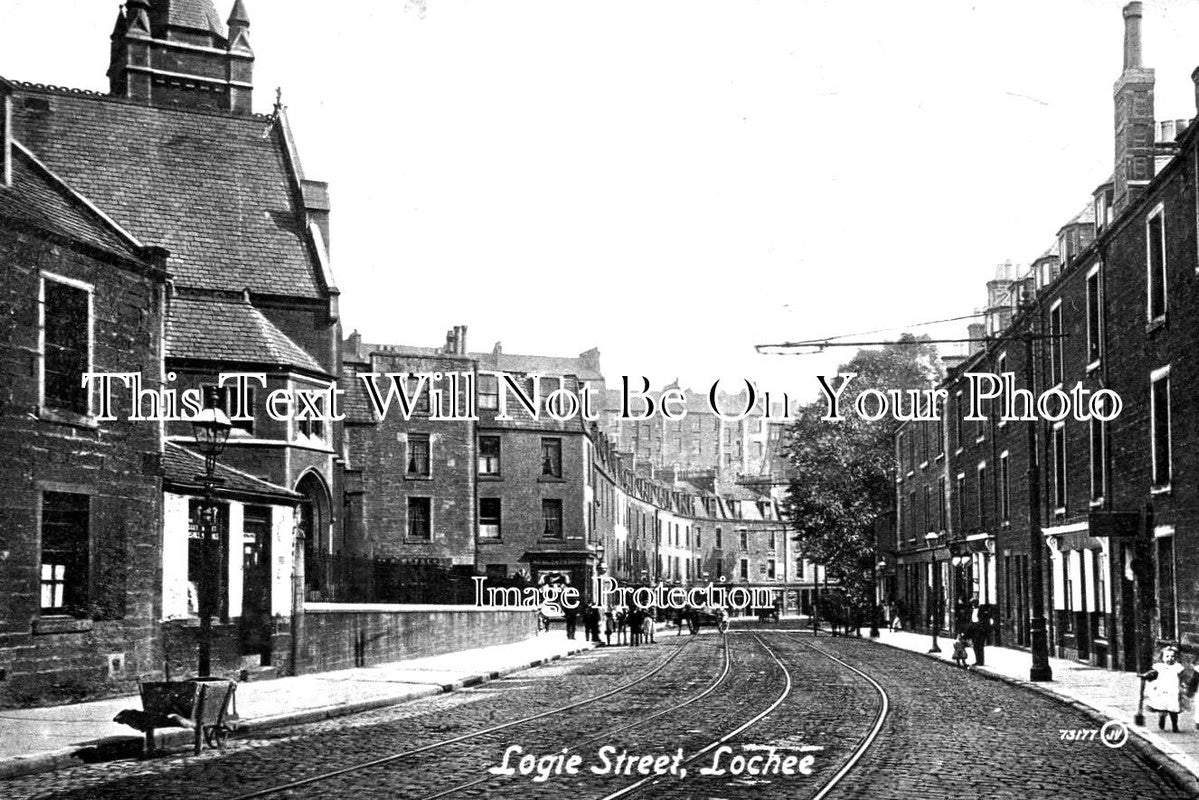 SC 866 - Logie Street, Lochee, Scotland c1913