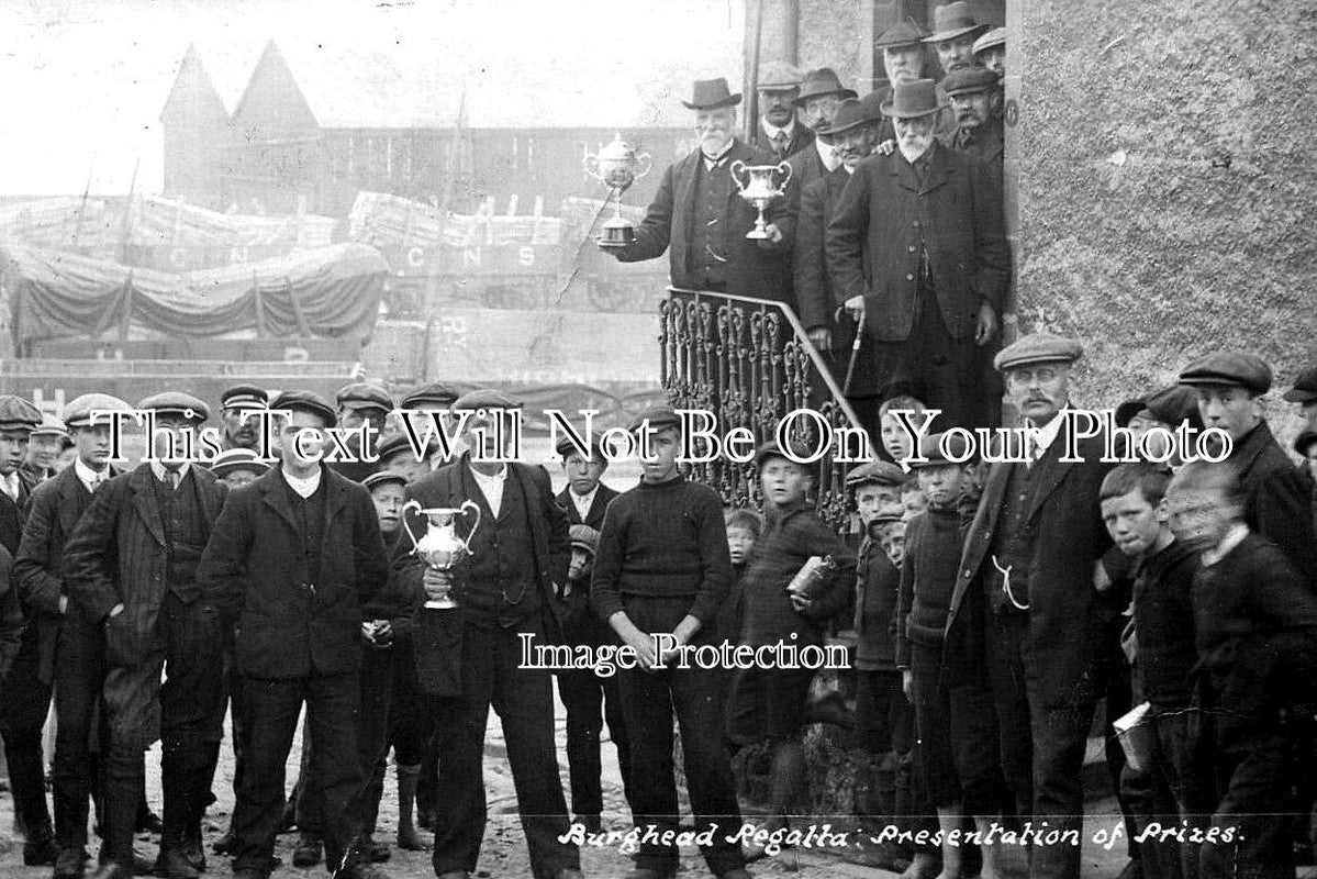 SC 867 - Burghead Regatta, Lossiemouth, Elgin, Scotland c1912