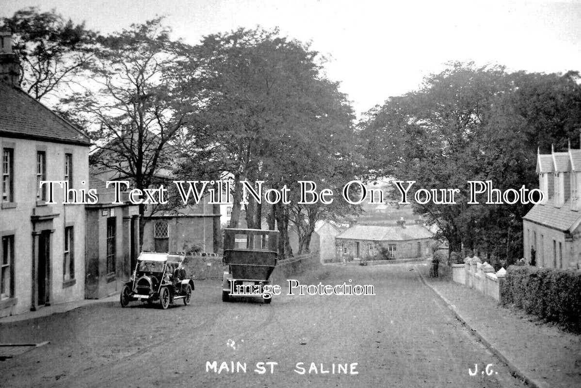 SC 870 - Main Street, Saline, Scotland c1920