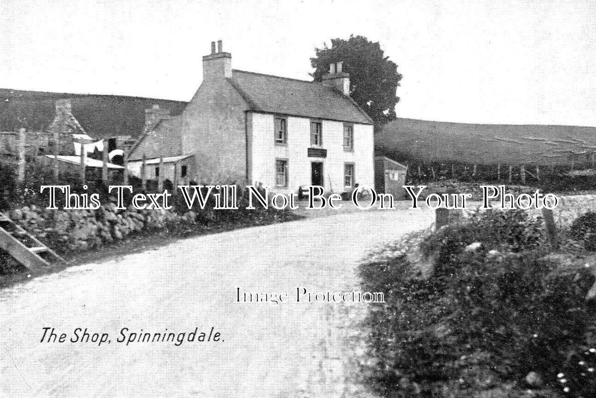 SC 885 - The Shop, Spinningdale, Sutherland, Scotland c1920