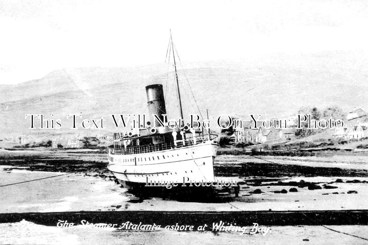 SC 928 - Steamer Atalanta Ashore At Whiting Bay, Isle Of Arran c1910
