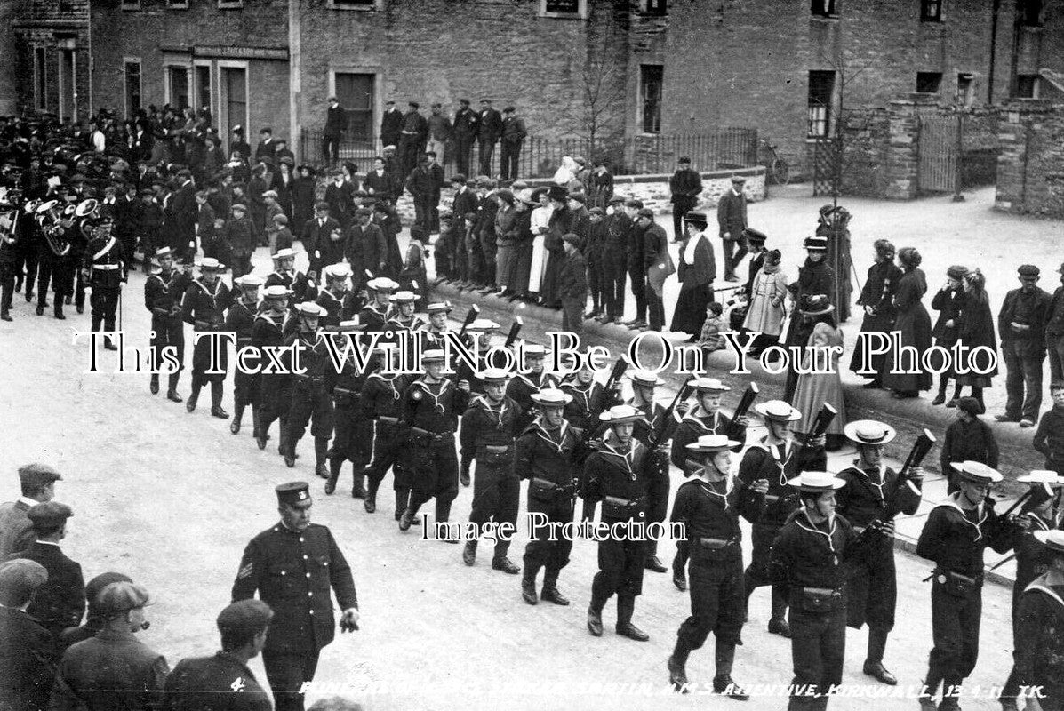SC 931 - Funeral Of L S Sartin HMS Attentive, Kirkwall, Orkney, Scotland 1911