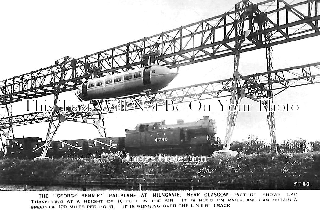 SC 949 - George Bennie Railplane, Milngavie, Glasgow, Scotland