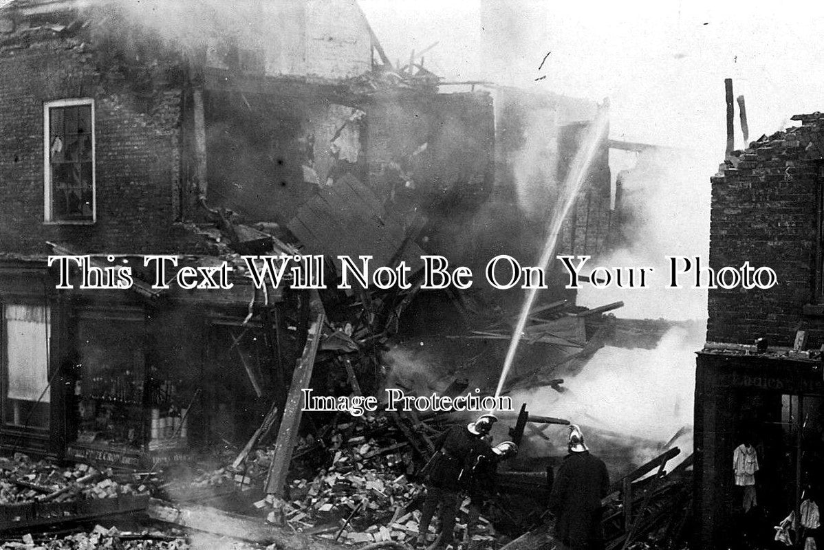 SF 128 - Zeppelin Bomb Damage, Bury St Edmunds, Suffolk 1915