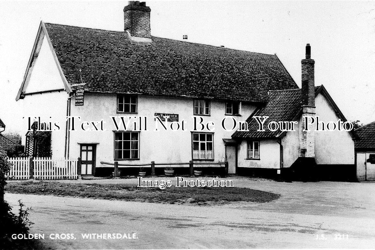 SF 136 - Golden Cross Pub, Withersdale, Harleston, Halesworth, Suffolk