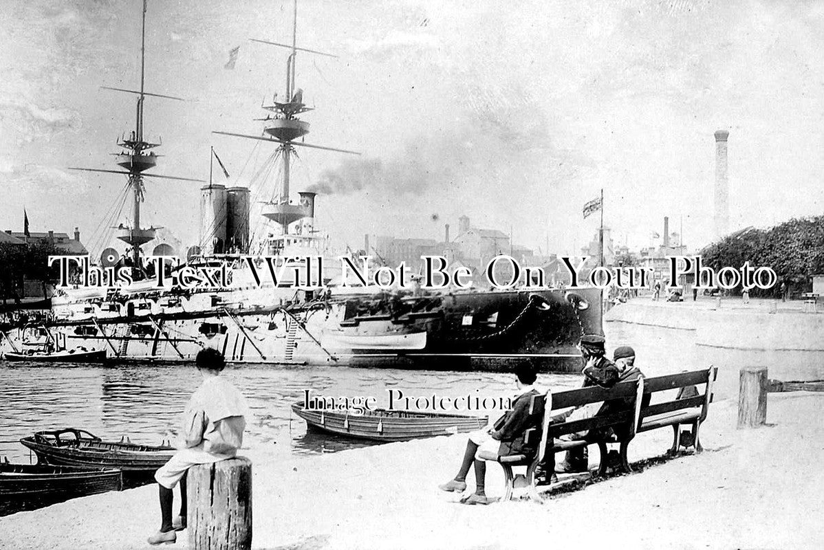 SF 151 - British Battleship, Ipswich Docks, Suffolk