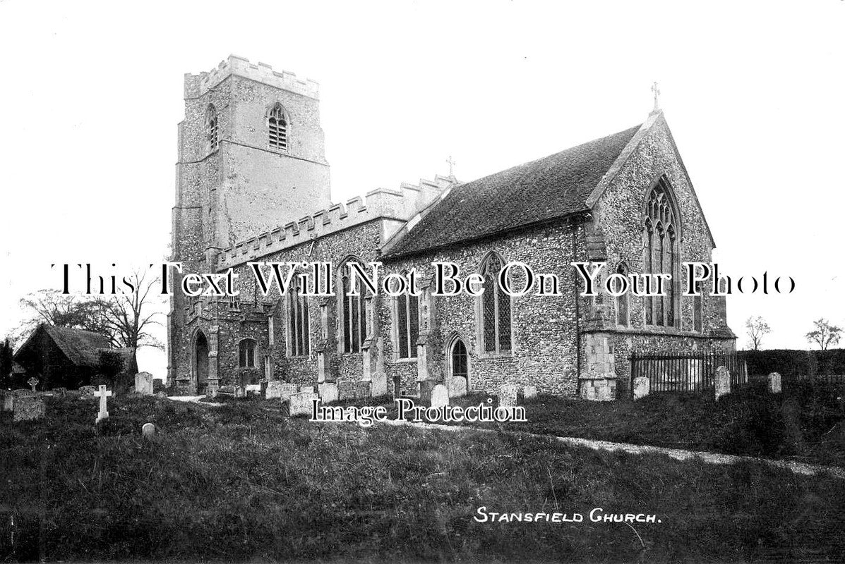 SF 1525 - Stansfield Church, Suffolk c1914