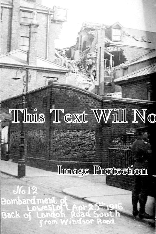 SF 1618 - Back Of London Road South In Bombardment Of Lowestoft, Suffolk 1916