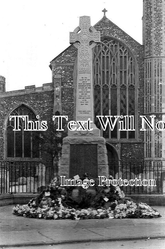 SF 2791 - Bungay War Memorial & Church, Suffolk