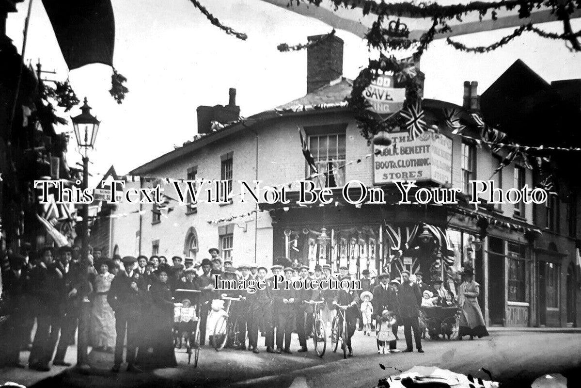 SF 2808 - Quay Street Coronation Celebrations, Halesworth, Suffolk 1911