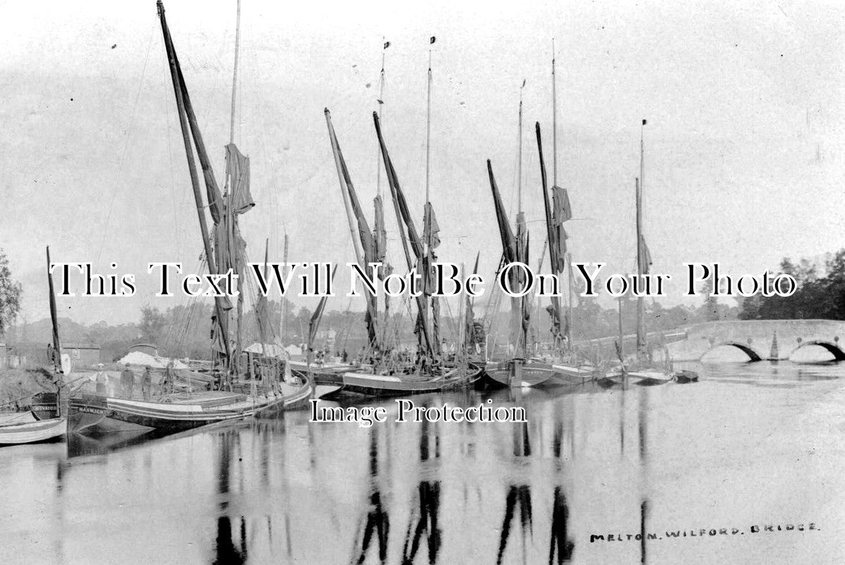 SF 292 - Barges At Wilford Bridge, Woodbridge, Suffolk