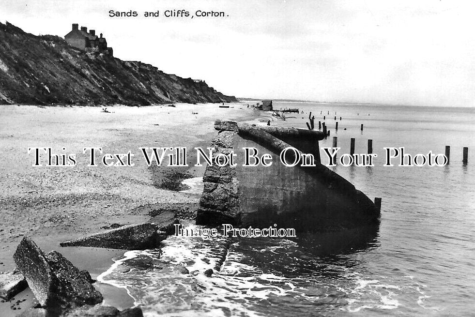 SF 3090 - Sands & Cliffs, Corton, Suffolk c1934