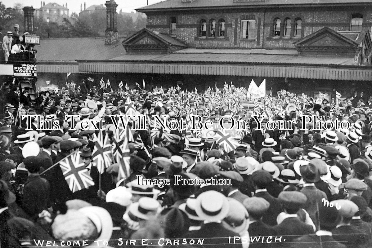 SF 311 - Sir E Carson, Ipswich Railway Station, Suffolk c1910
