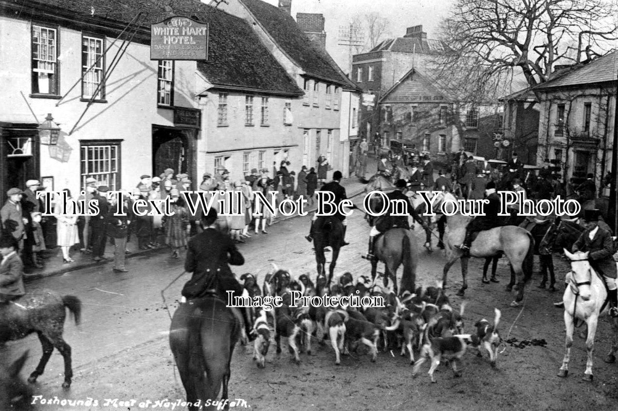 SF 361 - Foxhounds Meet, White Hart Hotel, Nayland, Suffolk