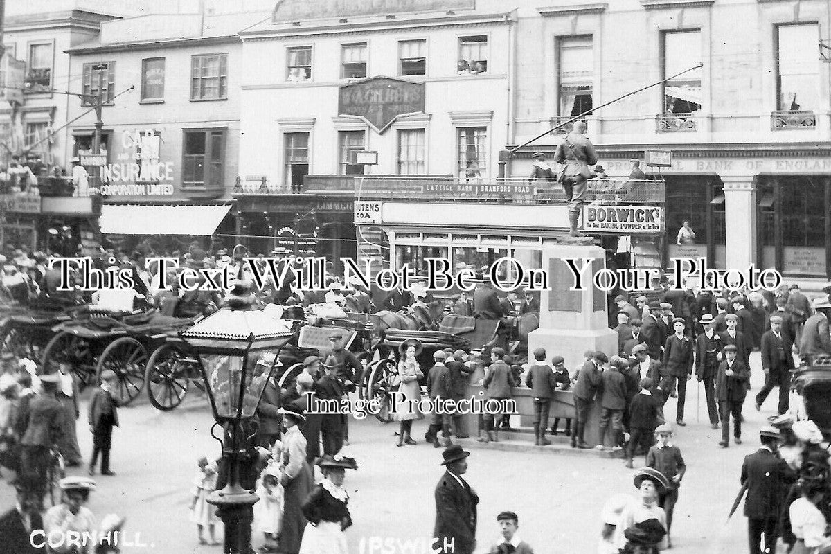 SF 4031 - Royal Visit To Cornhill, Ipswich, Suffolk 1910