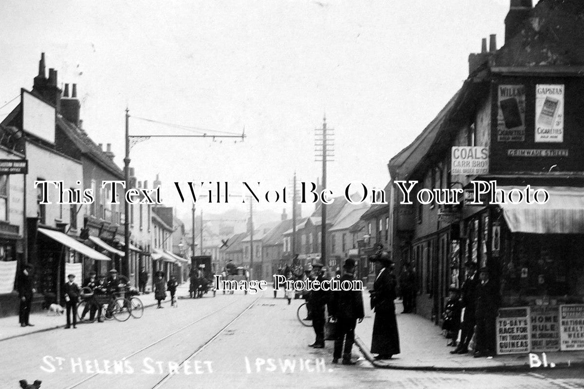 SF 410 - St Helens & Grimwade Street Junction, Ipswich, Suffolk c1912