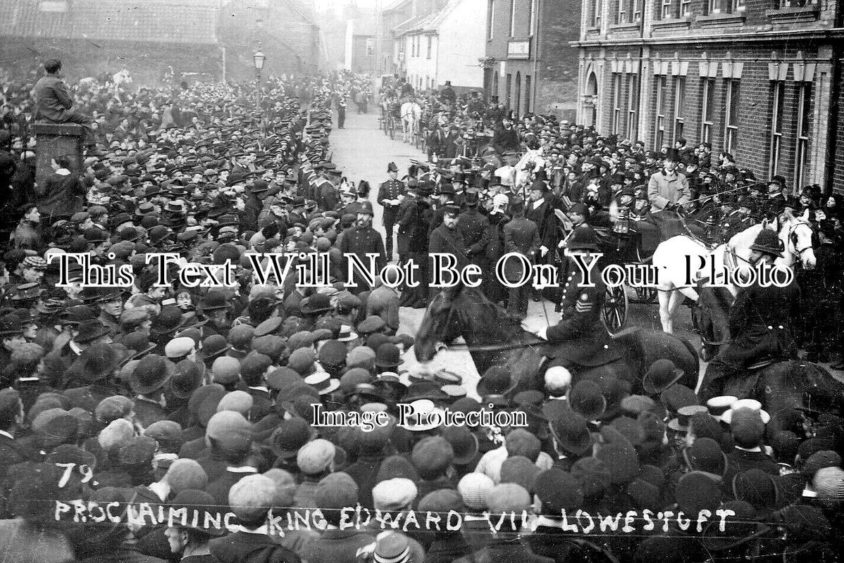 SF 4358 - Proclaiming King Edward VII At Lowestoft, Suffolk