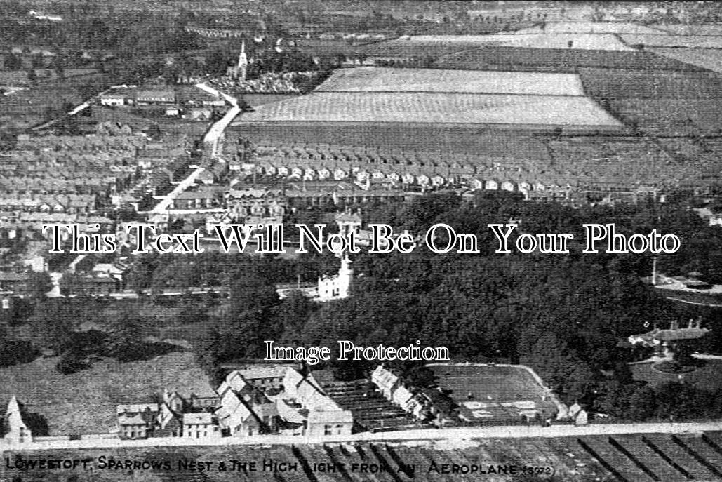 SF 563 - Aerial View Of Lowestoft, Suffolk c1910