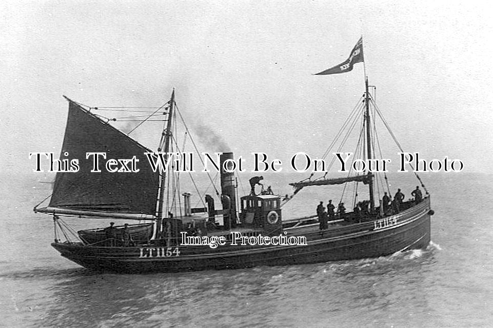SF 642 - LT 1154 Drifter 'Herring Seeker' On Sea Trials, Lowestoft, Suffolk c1911