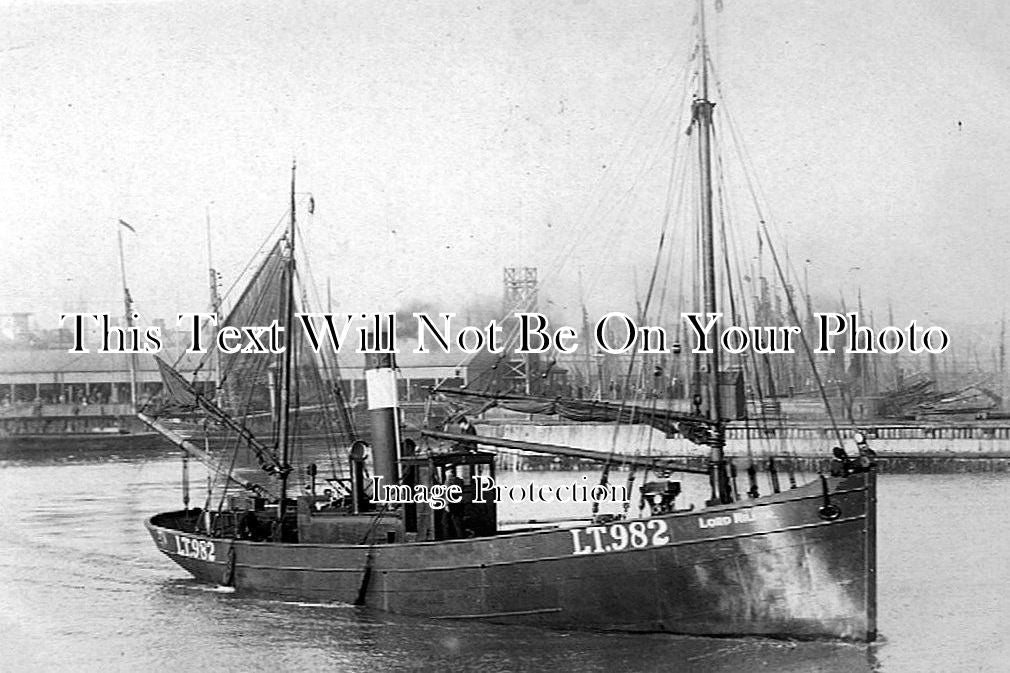 SF 646 - Drifter Lord Milner In Port, Lowestoft, Suffolk c1905