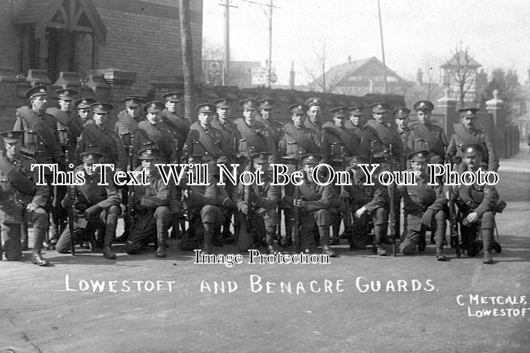 SF 696 - Lowestoft & Benacre, Army Volunteer Guards, Suffolk c1914