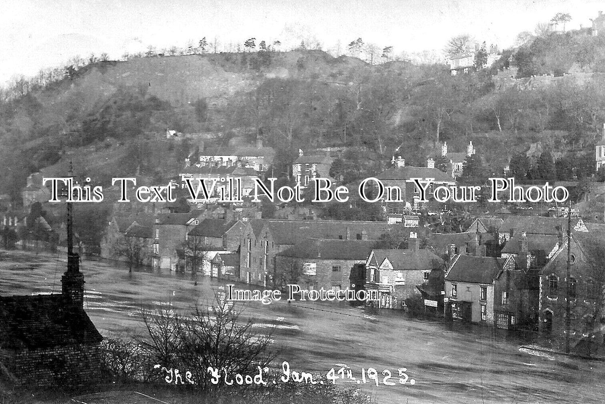 SH 1119 - The Flood At Ironbridge, Shropshire 1925
