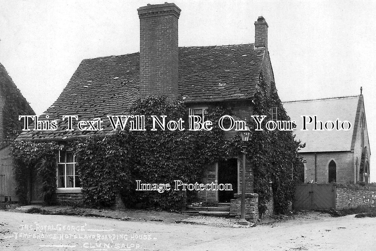 SH 377 - Royal George Temperance Hotel & Boarding House, Clun, Shropshire