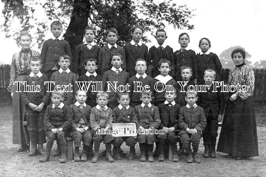 SH 512 - Moreton Corbet School Class, Shropshire 1909
