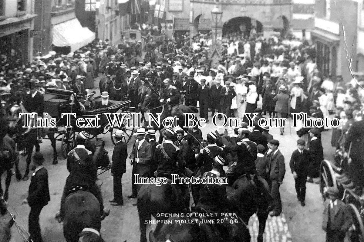 SO 1008 - Opening Of Collet Park, Shepton Mallet, Somerset 1906