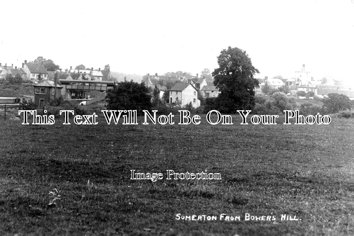 SO 1087 - Somerton From Bowers Hill, Somerset c1920