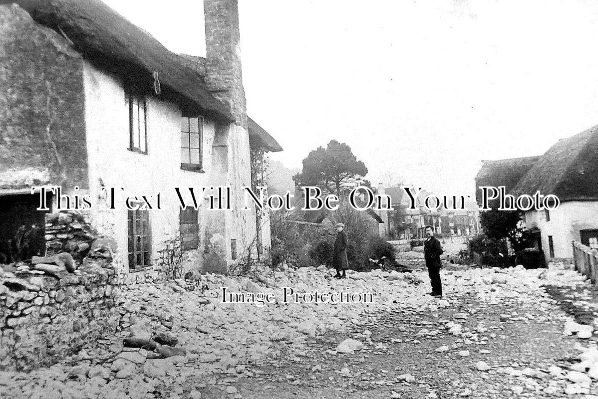 SO 1103 - Destruction By Tide, Storm, Porlock Weir, Somerset 1910