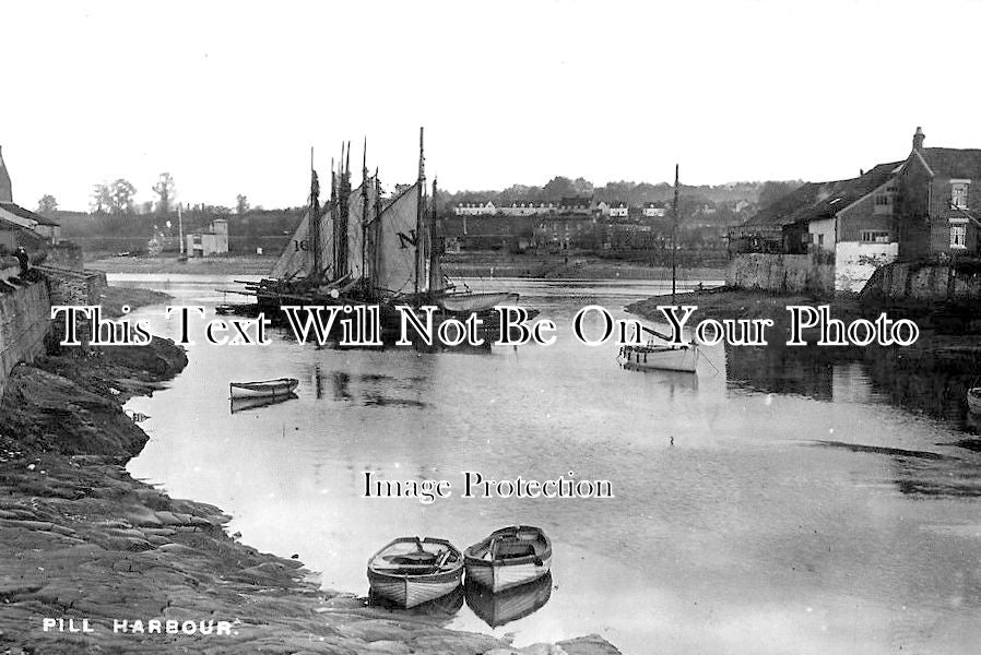 SO 1507 - Pill Harbour, Somerset c1912