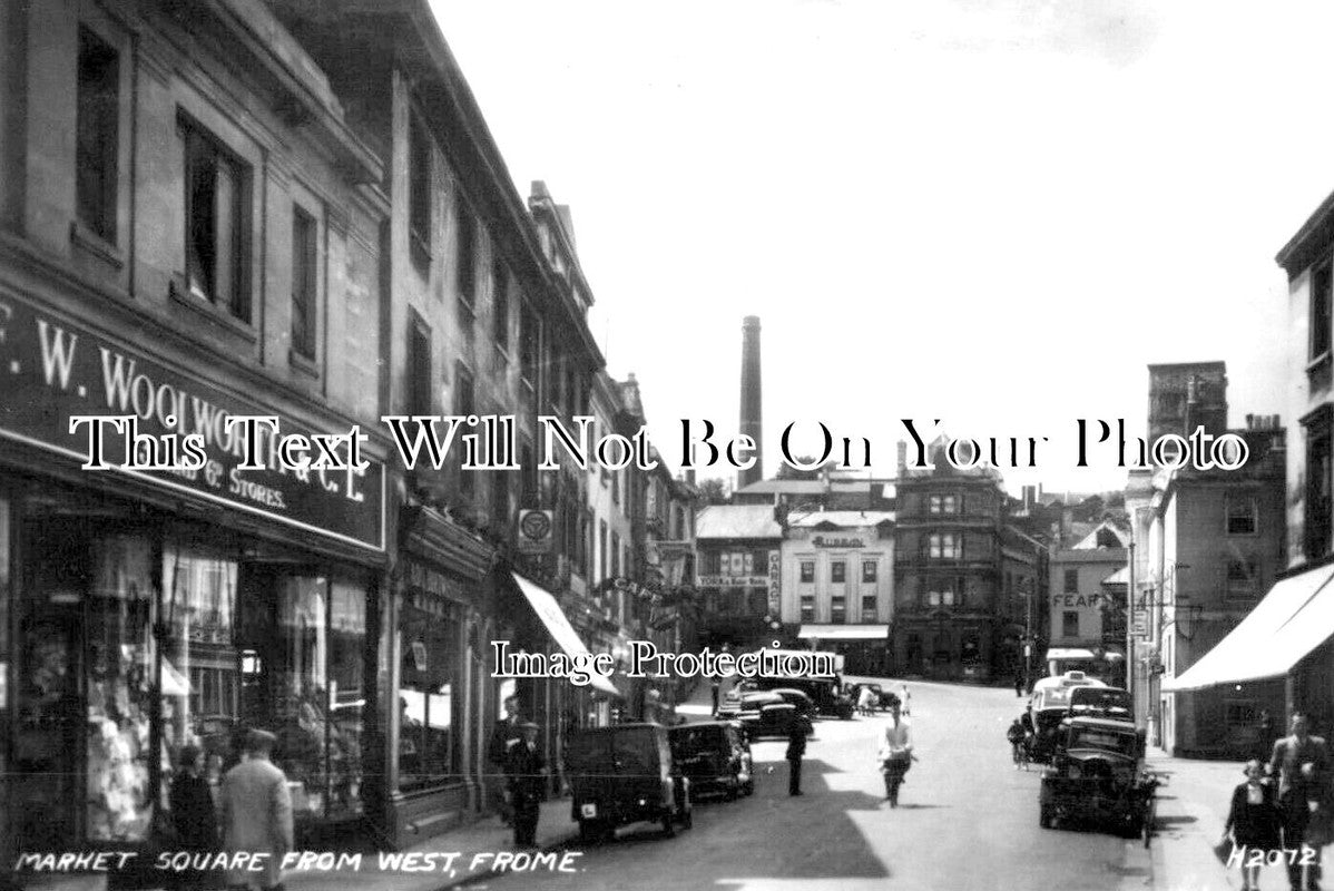 SO 1694 - Market Square From West, Frome, Somerset