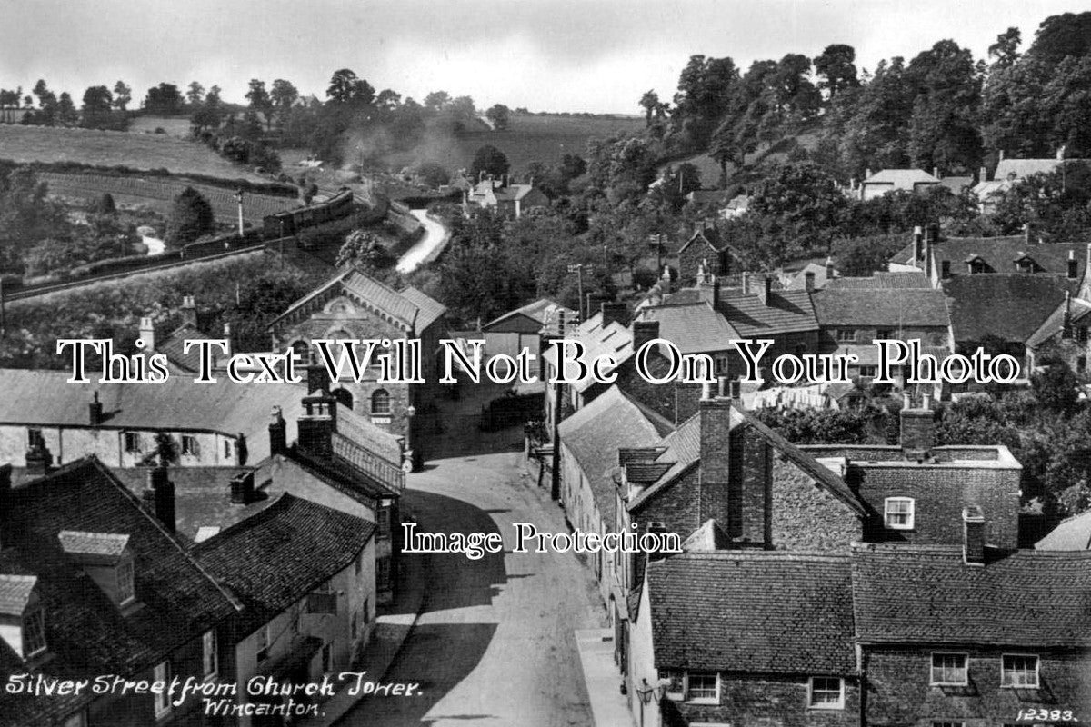 SO 175 - Silver Street From Church Tower, Wincanton, Somerset