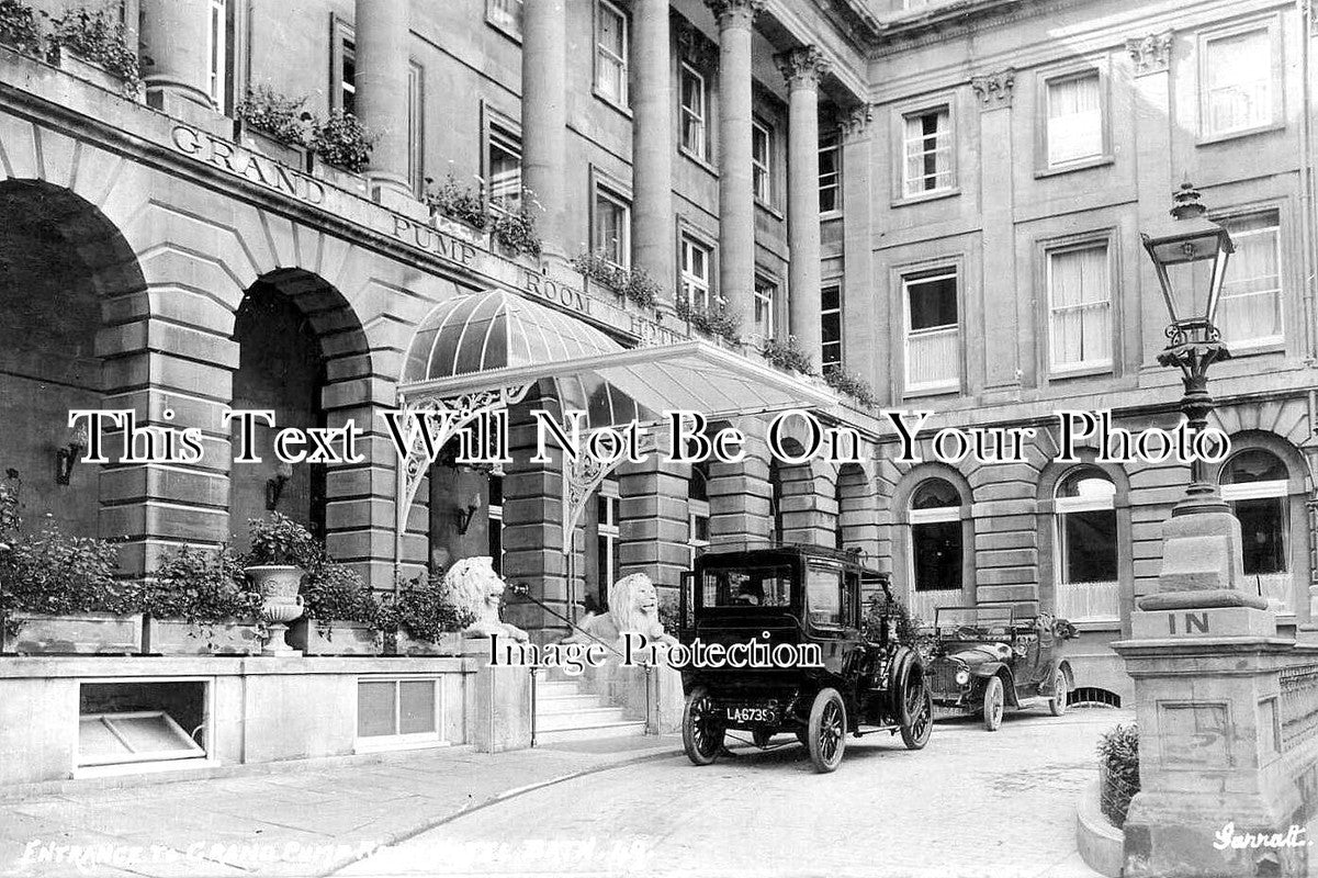 SO 1924 - Entrance To Grand Pump Room Hotel, Bath, Somerset
