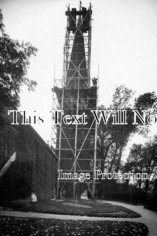SO 210 - Highbridge Church Under Scaffolding, Somerset c1915