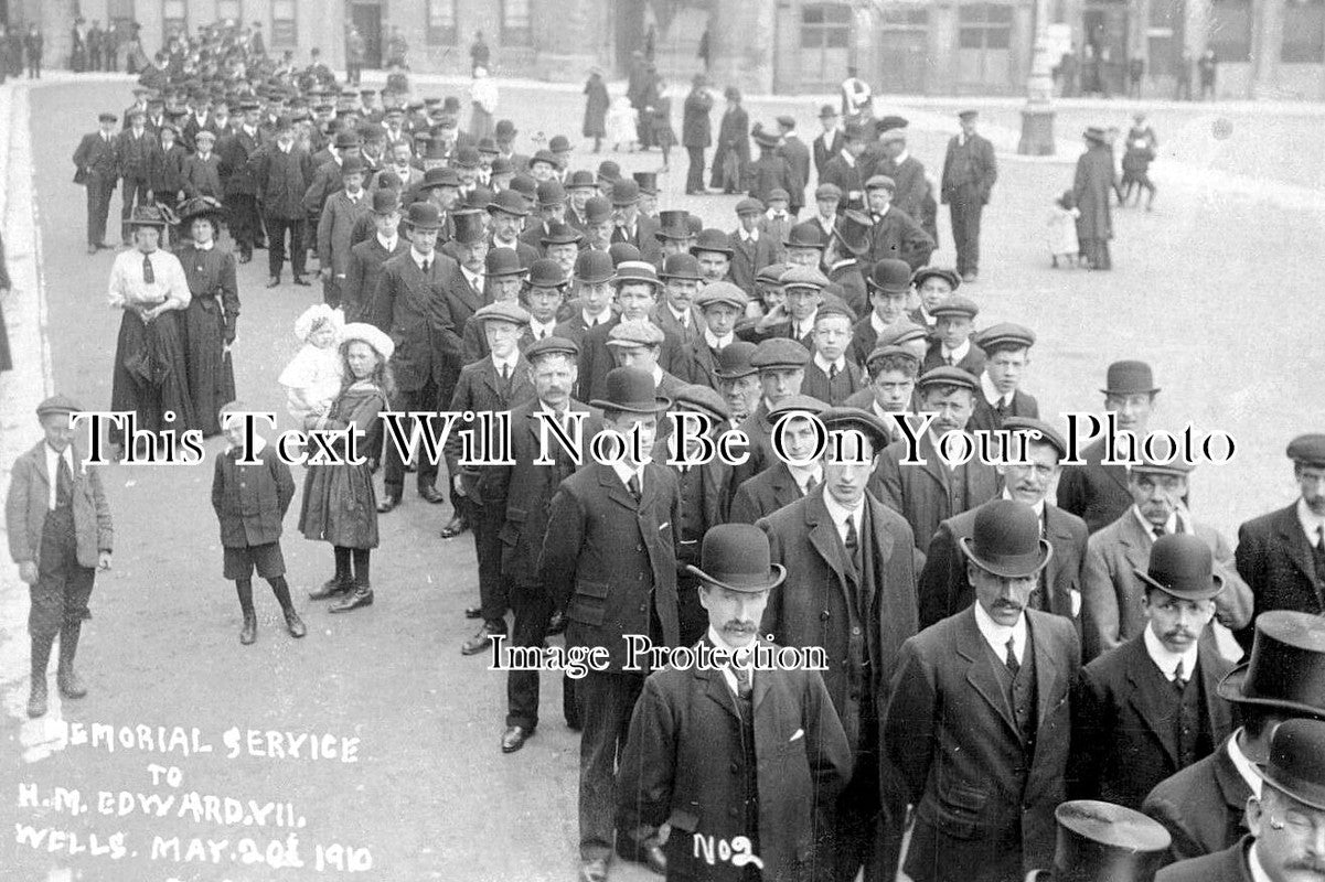 SO 2208 - Edward VII Memorial Service, Wells, Somerset 1910