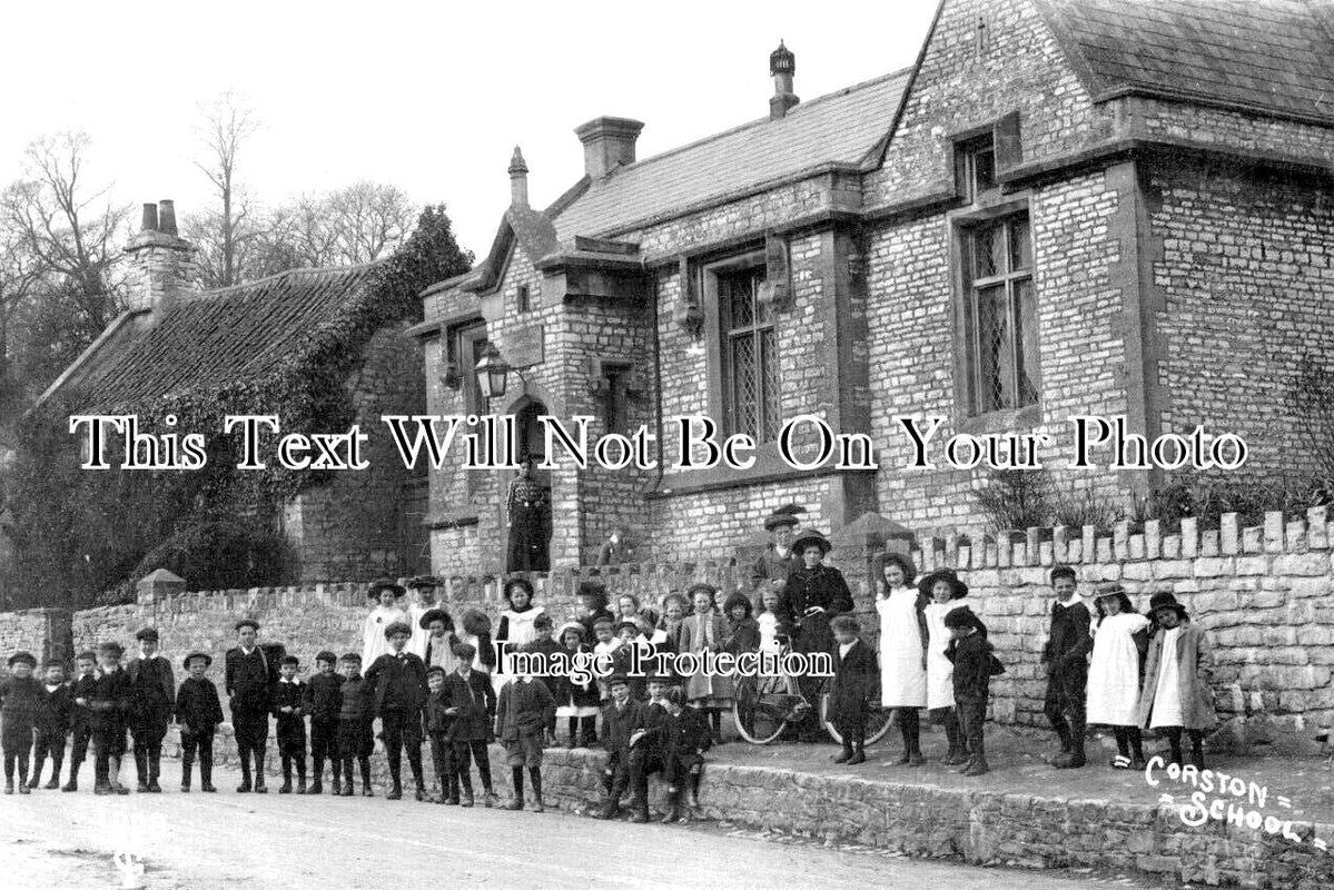 SO 2281 - Corston School, Bath, Somerset c1911