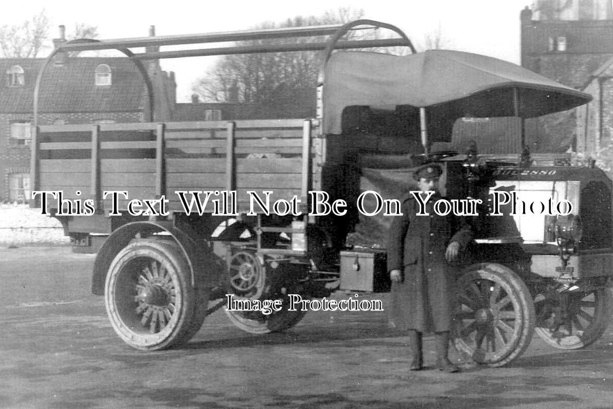 SO 2343 MTASC Military Soldier & Lorry, Wells, Somerset WW1 JB Archive