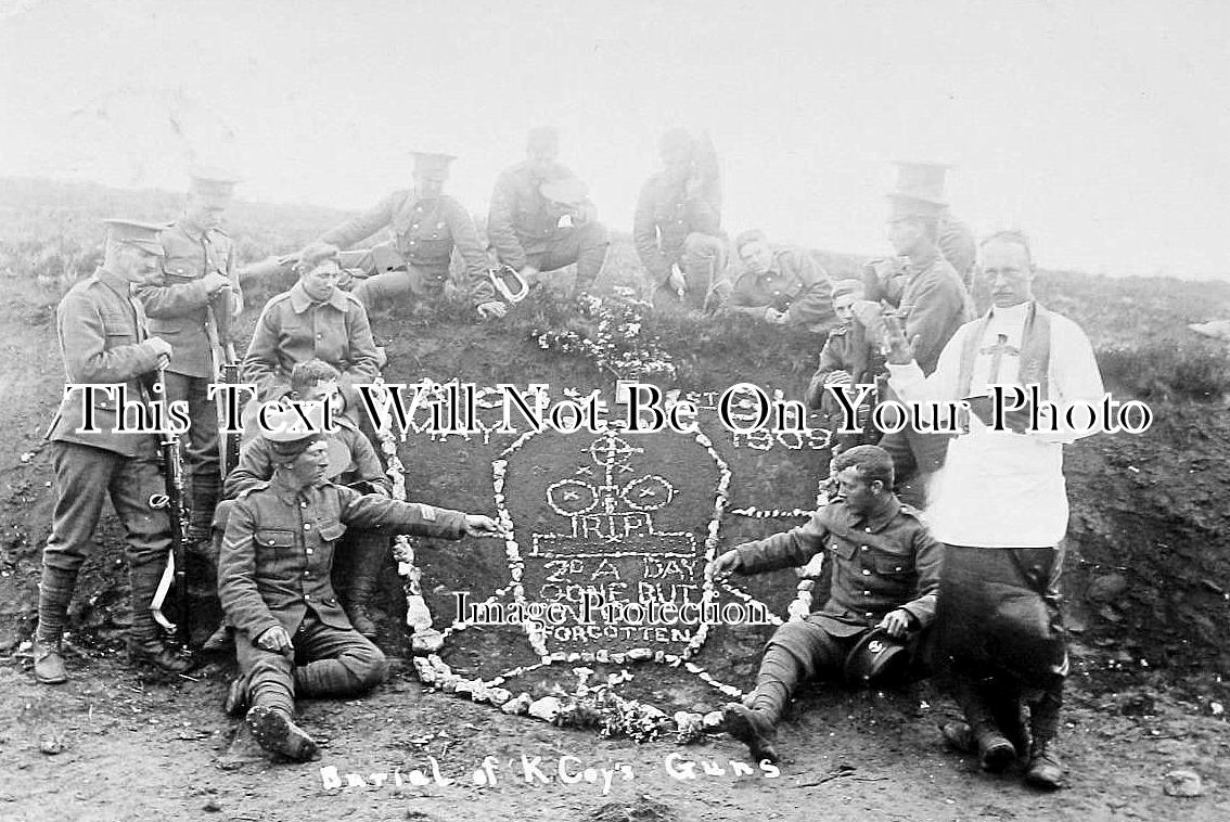 SO 2427 - 1st SLI Bovington Camp, Burial Of K Coys Guns, Somerset