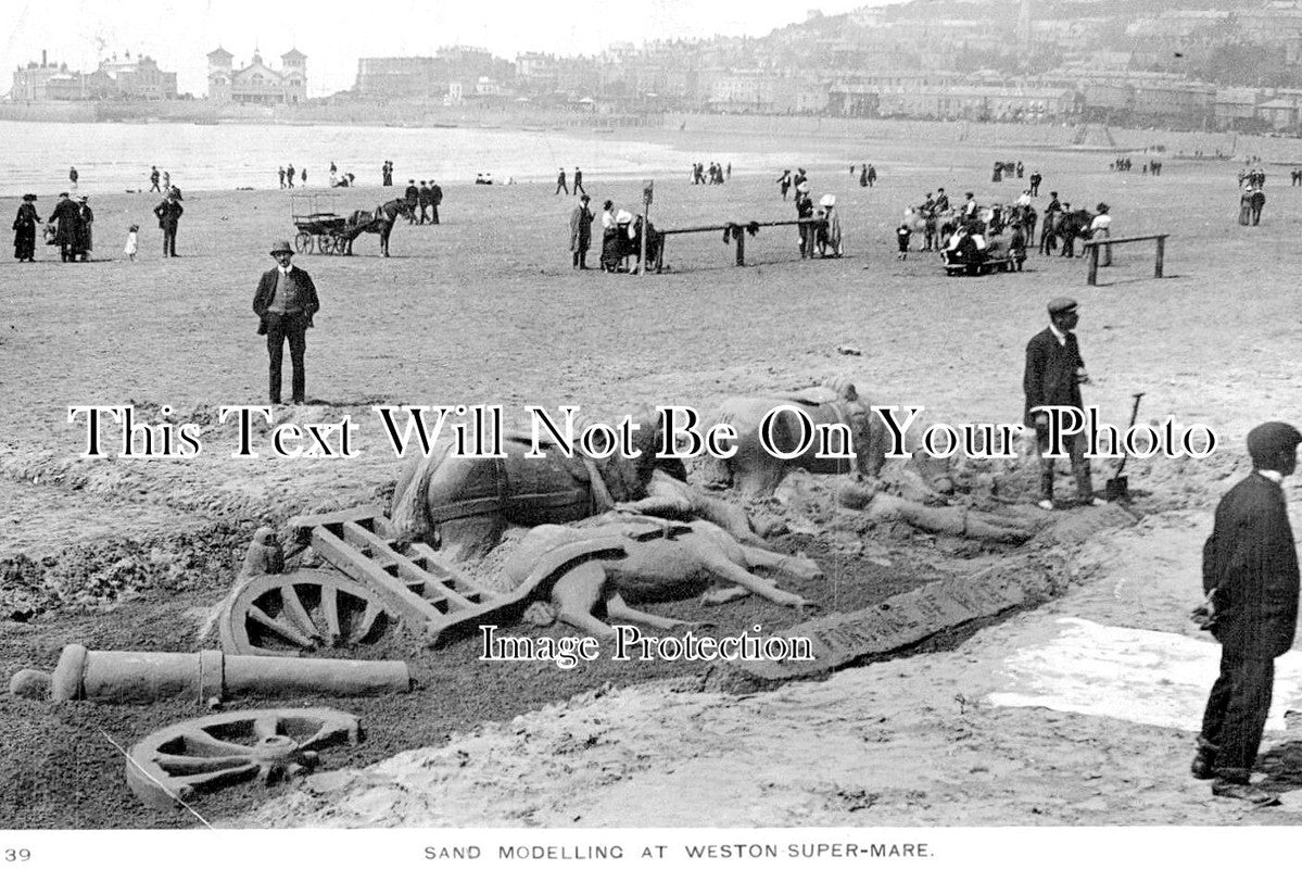 SO 2437 - Sand Modelling At Weston Super Mare, Somerset