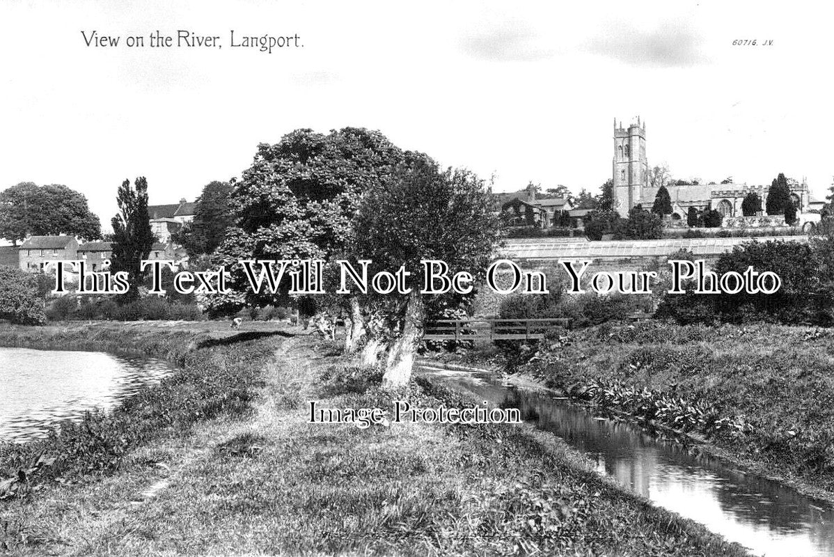 SO 2550 - View On The River, Langport, Somerset