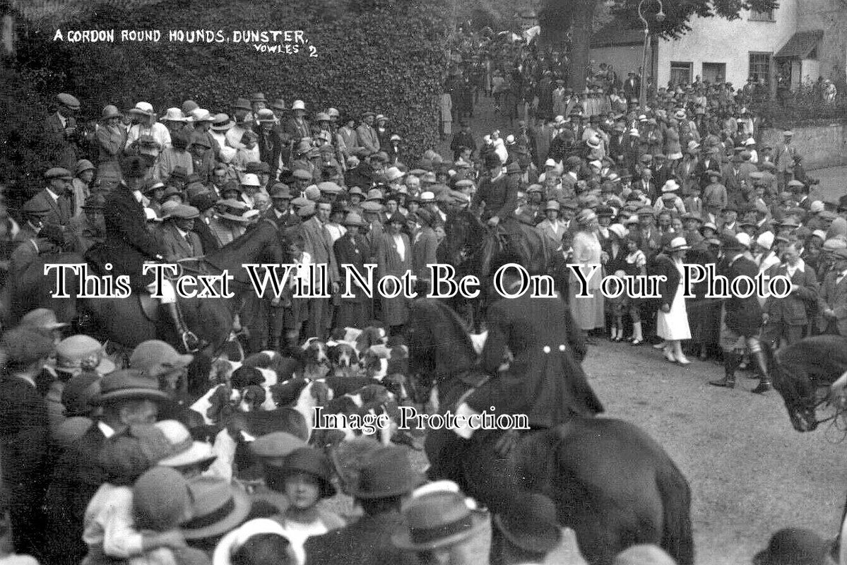 SO 2557 - Hunt Meet Hounds At Dunster, Somerset