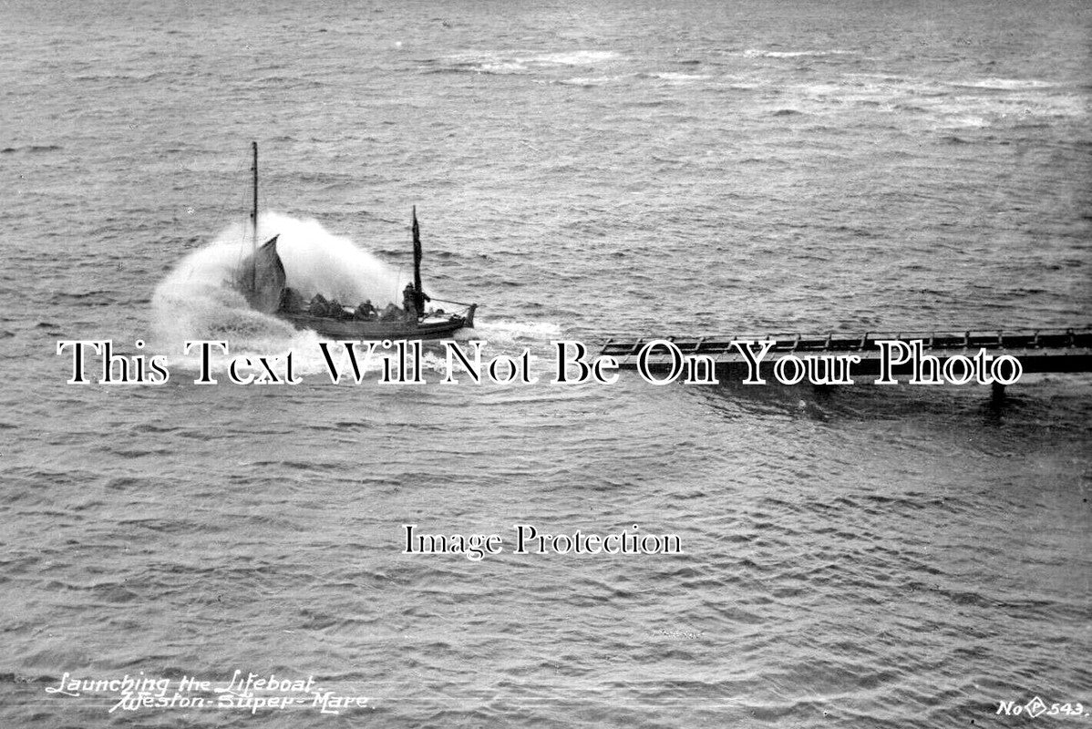 SO 2604 - Launching The Lifeboat, Weston Super Mare, Somerset