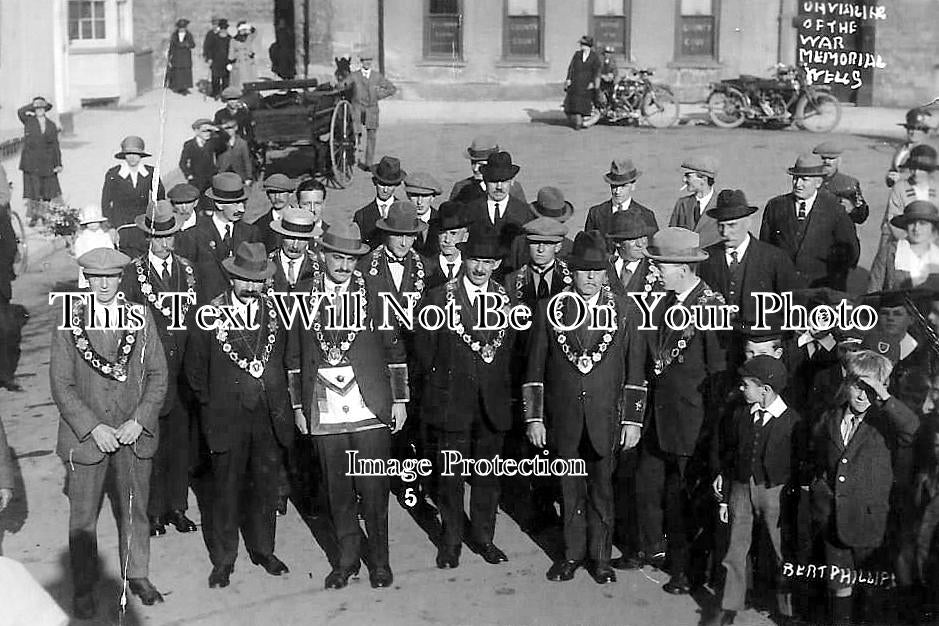 SO 2671 - Unveiling Of Wells War Memorial, Somerset WW1