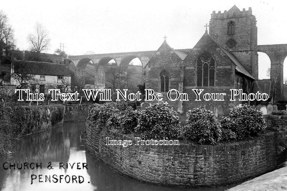 SO 2803 - Church & River, Pensford, Somerset