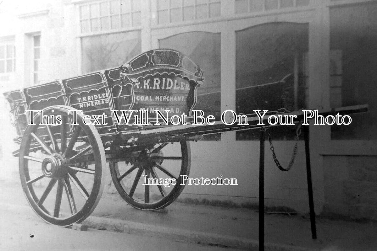 SO 2909 - T K Ridler Coal Merchant Cart, Minehead, Somerset